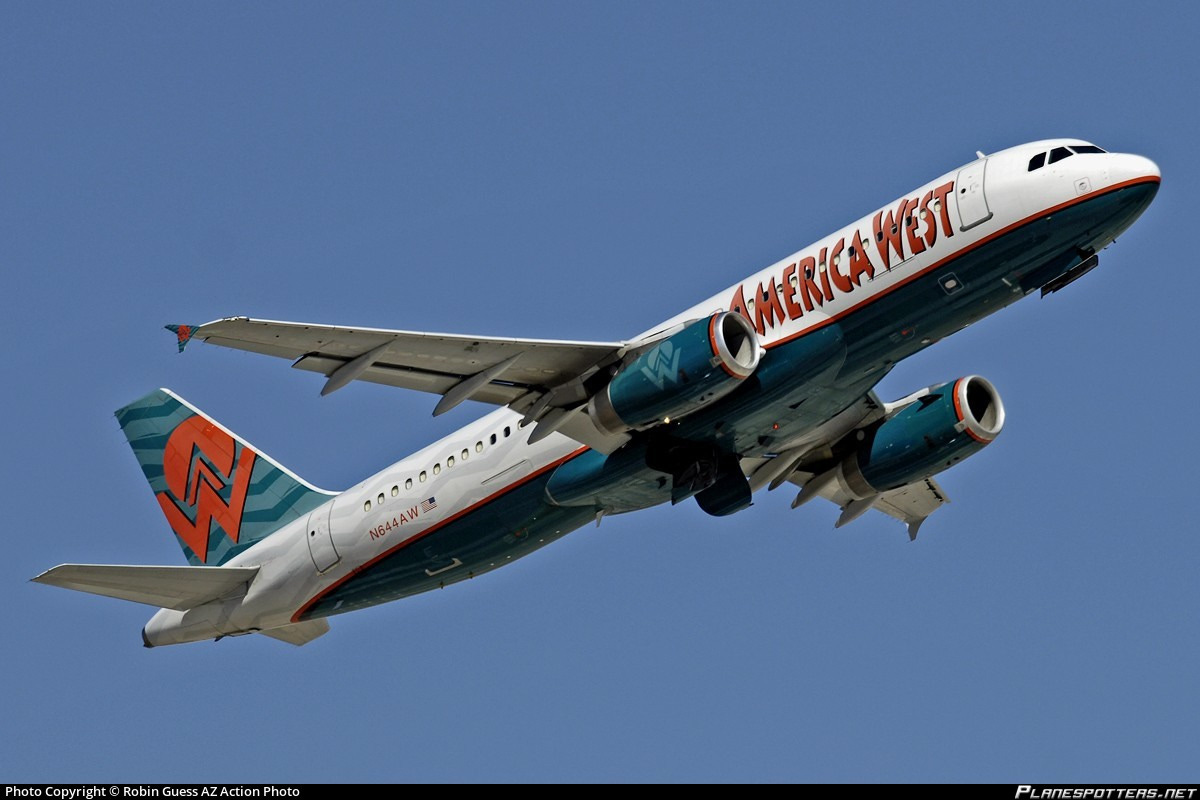 N644AW America West Airlines Airbus A320-231 photographed at Phoenix Sky Harbor (PHX / KPHX) by Robin Guess AZ Action Photo N644AW America West Airlines Airbus A320-231 photographed at Phoenix Sky Harbor (PHX / KPHX) by Robin Guess AZ Action Photo