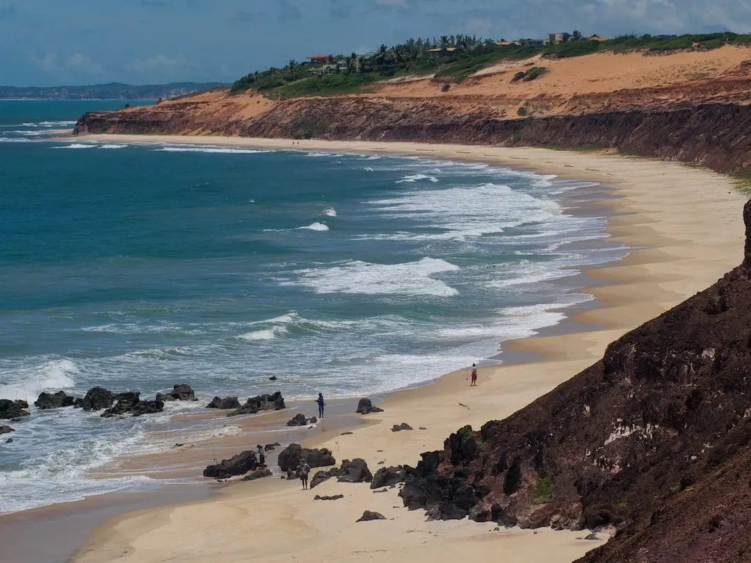 Praia das Minas from the cliffs above