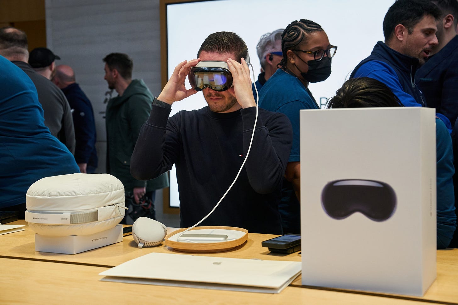 An Apple Vision Pro purchase on its launch date.