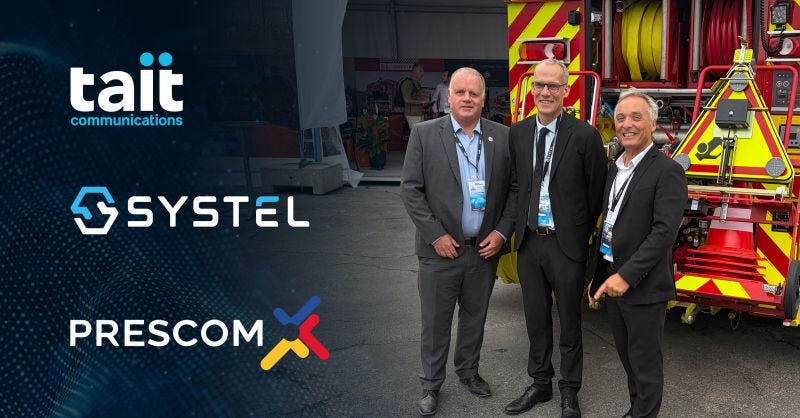 Tait Communications, PRESCOM y Systel se alían para ofrecer una solución integral DMR a los Servicios de Bomberos y Rescate