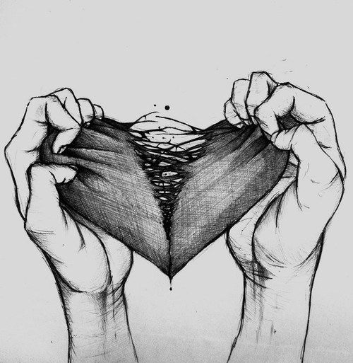 broken heart pencil drawing #1202868