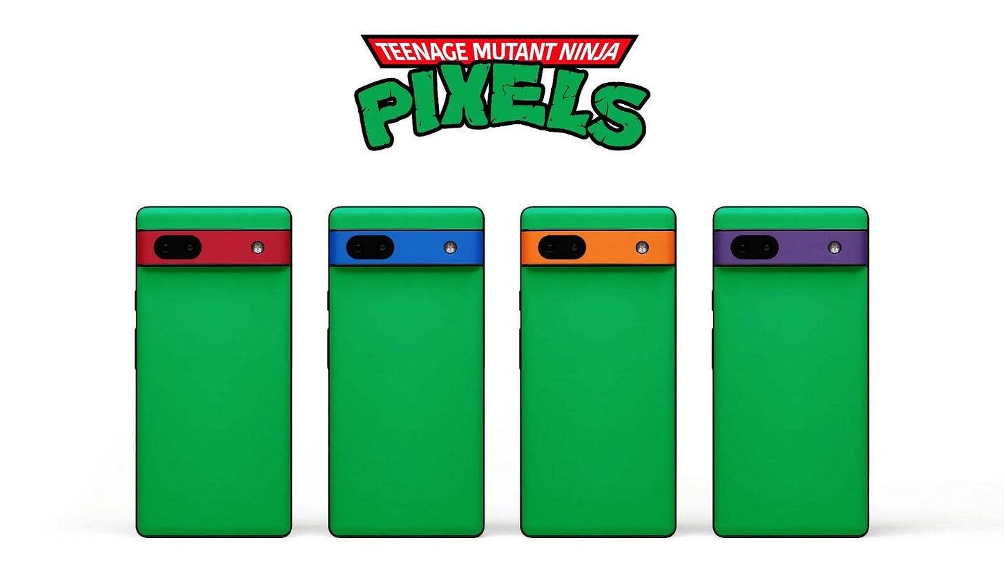 Google Pixel 6a Teenage Mutant Ninja Turtle dbrand skins