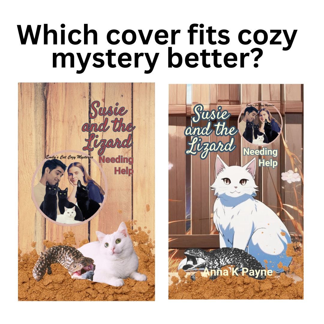 Which cover fits with cozy mystery? Which cover fits with cozy mystery?