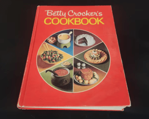 Photograph of 1972 Betty Crocker Cookbook.