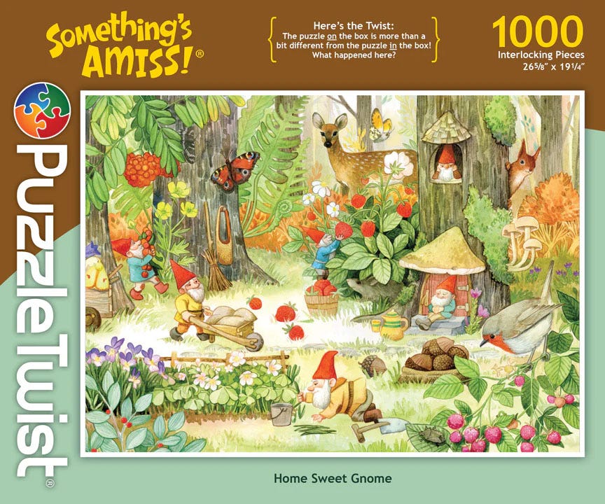 PuzzleTwist Home Sweet Gnome Jigsaw Puzzle Box Art