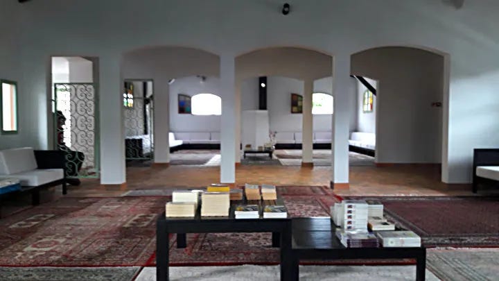 Interior of the house of prayer.