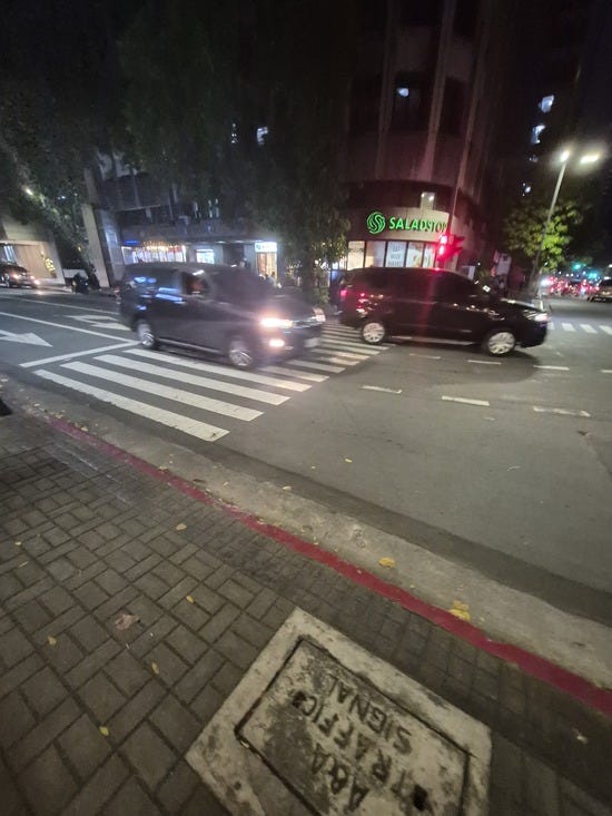 Strolling around Salcedo Village at night to buy medicines at Mercury Drug