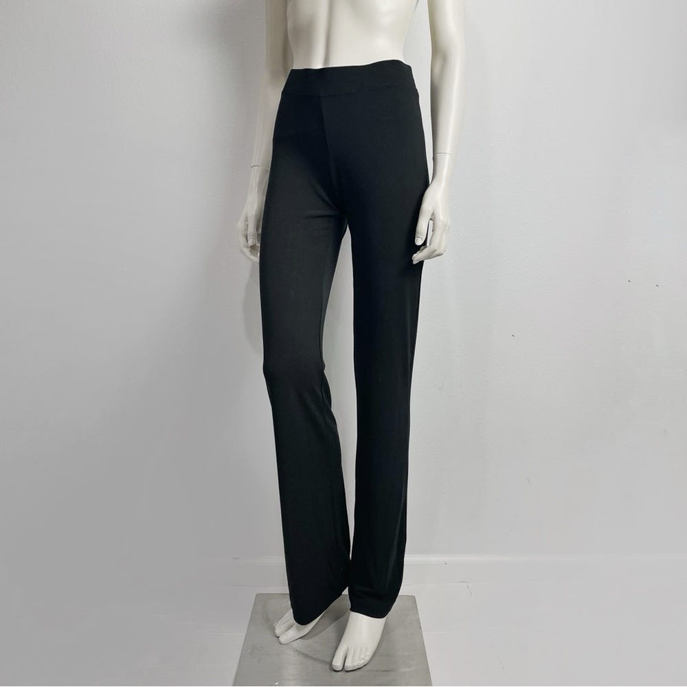 Vintage Plein Sud Sun Y2K High Waist Black Pants Flare - Picture 1 of 3