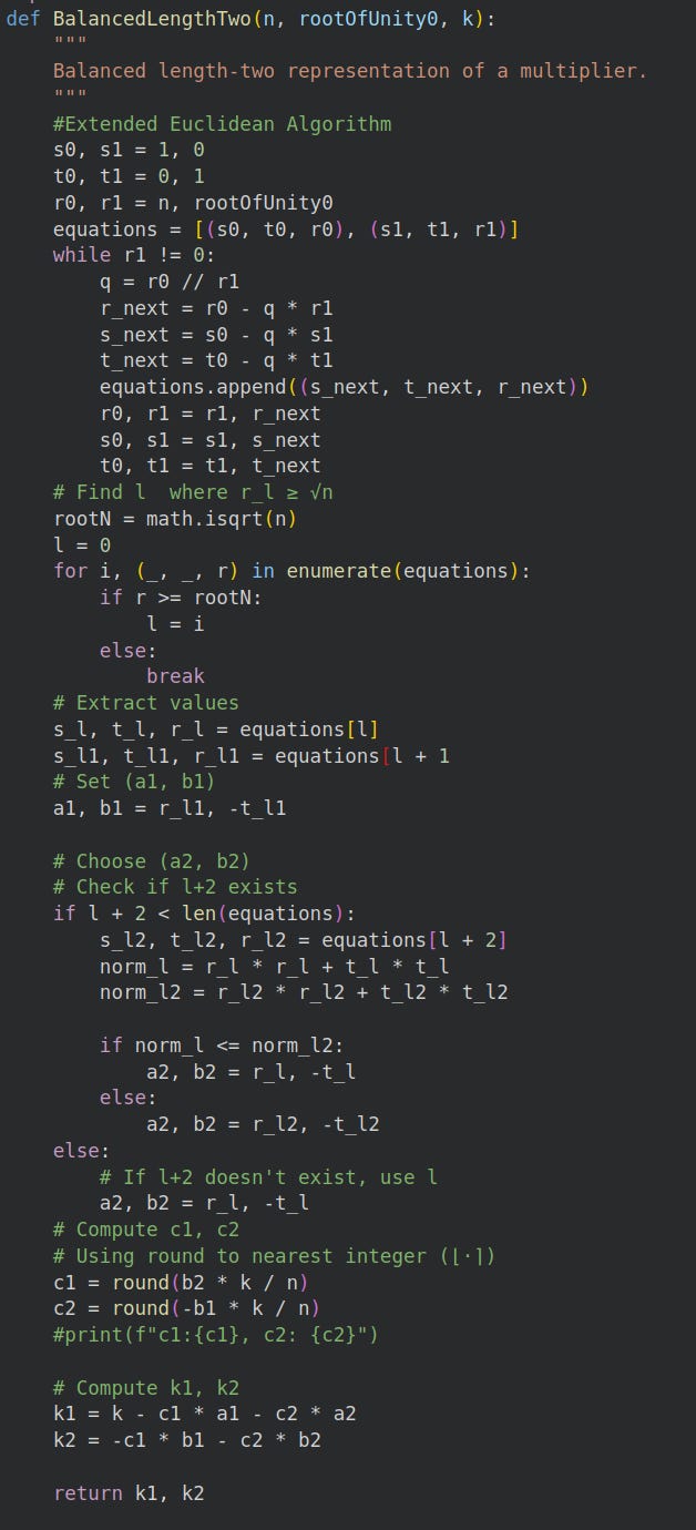 [Python] Faster Point Multiplication on Elliptic Curves with Efficient ...