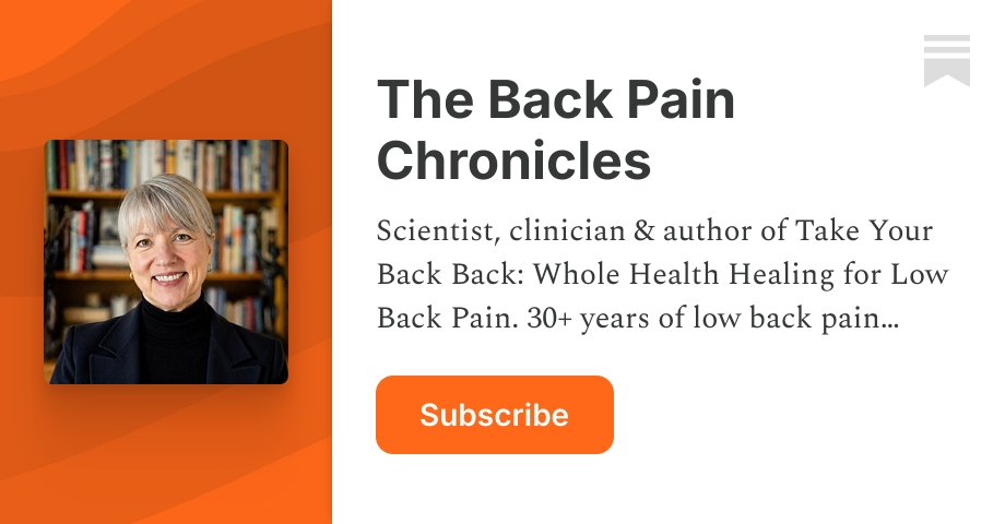 The Back Pain Chronicles | Substack