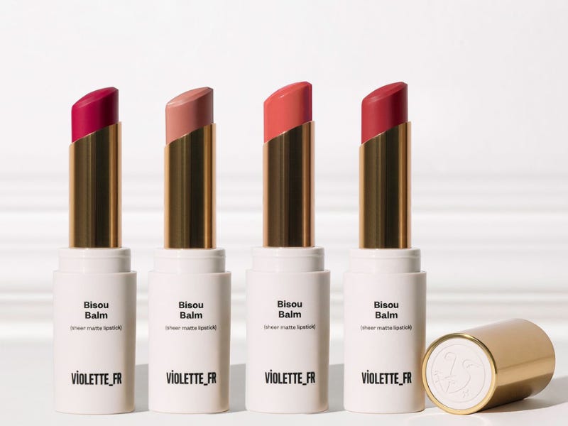 A picture of the Violette FR Bisou Bisou Balms for The Beauty Ed® substack best lipsticks 2026 review