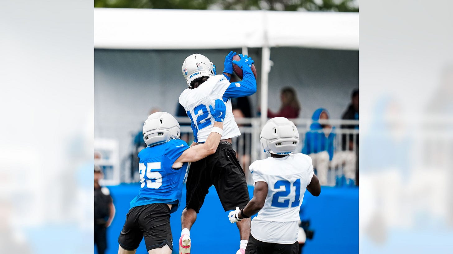 Thomas Harper at 2026 Detroit Lions training camp Thomas Harper at 2026 Detroit Lions training camp