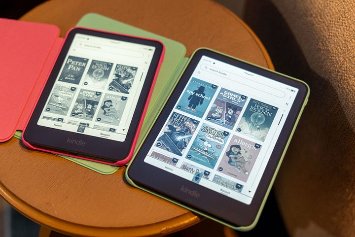 Amazon Kindle six-inch colorsoft paperwhite e-readers