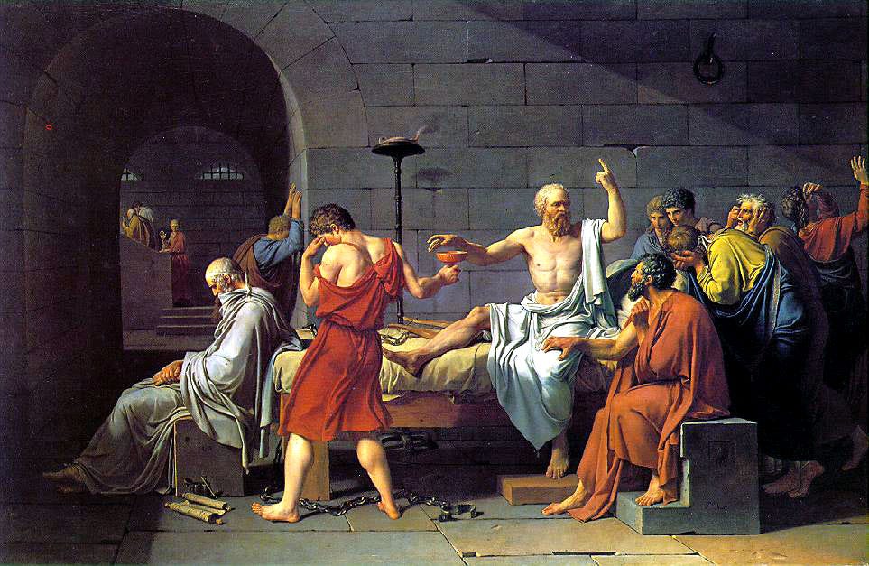 Artes plásticas: LA MUERTE DE SÓCRATES