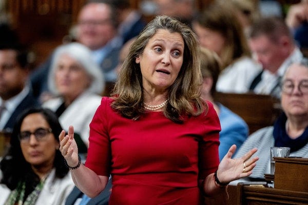 Freeland vows review into alleged collusion with foreign actors by  parliamentarians - The Globe and Mail