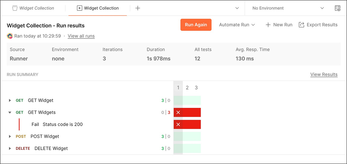 Test your API using the Collection Runner | Postman Learning Center