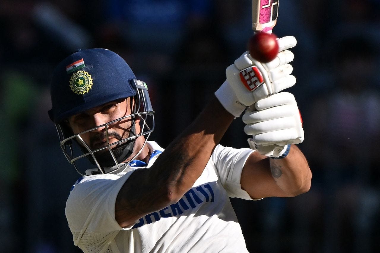 Nitish Kumar Reddy gave the ball a proper thwack, Australia vs India, 1st Test, Perth, 3rd day, November 24, 2024