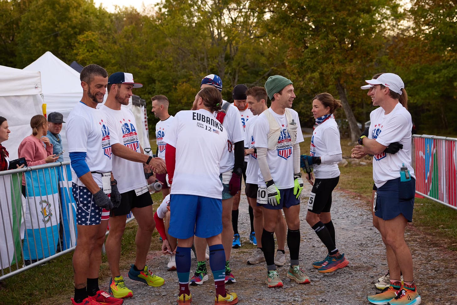 USA team talking before the first yard (pc: Alyssa Justice Photo)