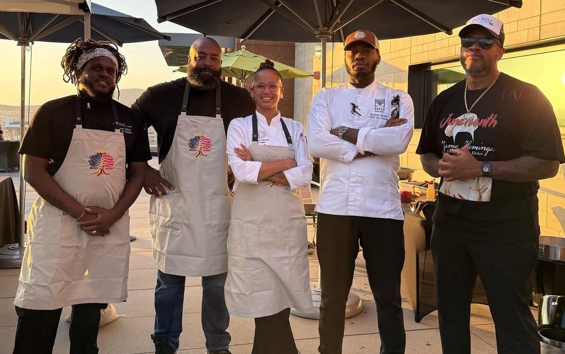 Last year’s Juneteenth event by Natalie and Lionel Saulsberry at CSUSM featured a range of Black chefs and culinary options. This year’s event also centers on food. Courtesy photo