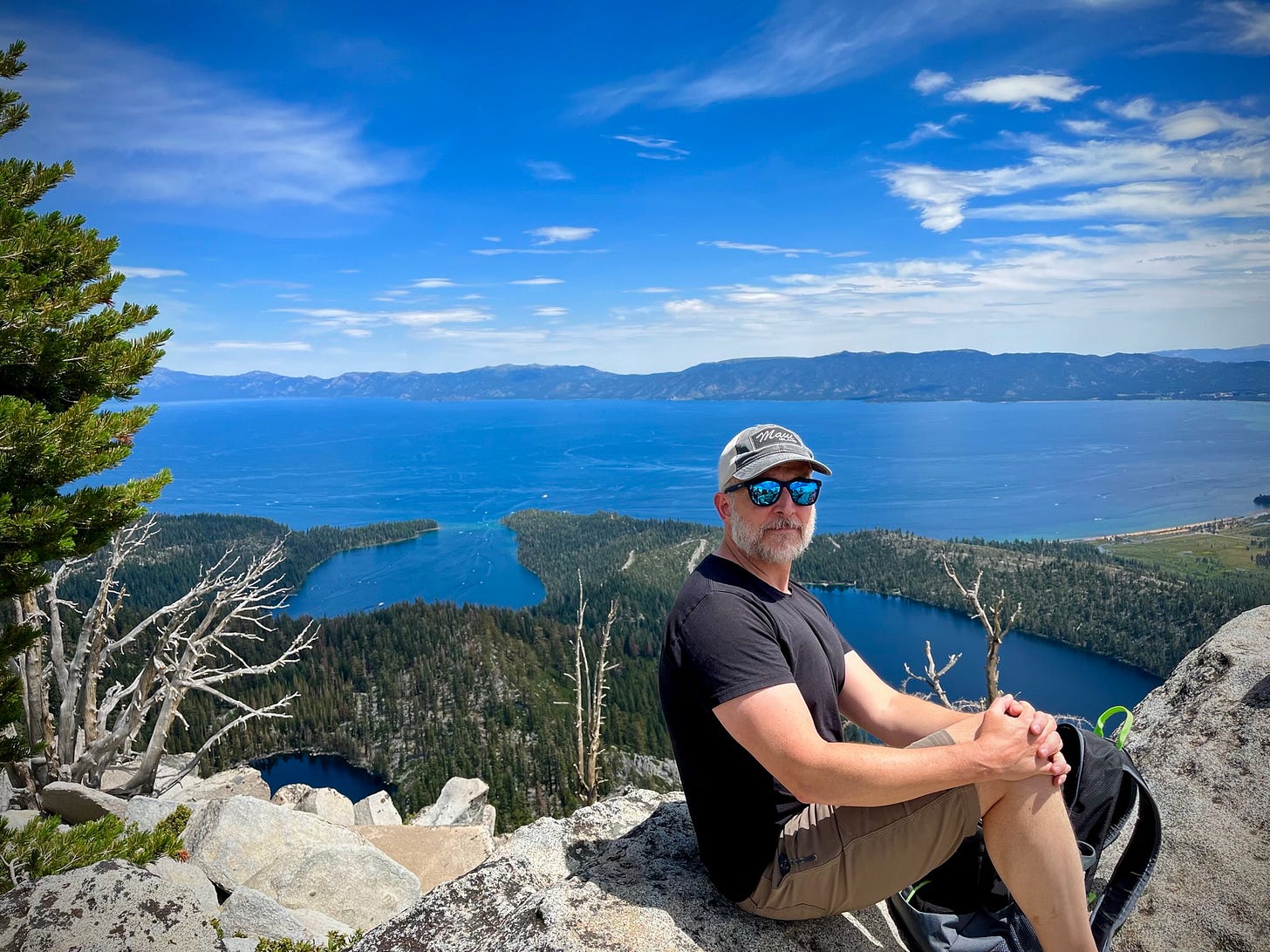 Larry Cornett near Lake Tahoe