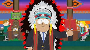 Three Feathers Casino, Stan, kyle, Cartman, Kenny, Randy Marsh, Sharon  Marsh, Gerald Broflovski, Sheila Broflovski, Chief Runs With Premise -  Chief Runs With Premise - South Park (Video Clip) | South Park Studios  Global