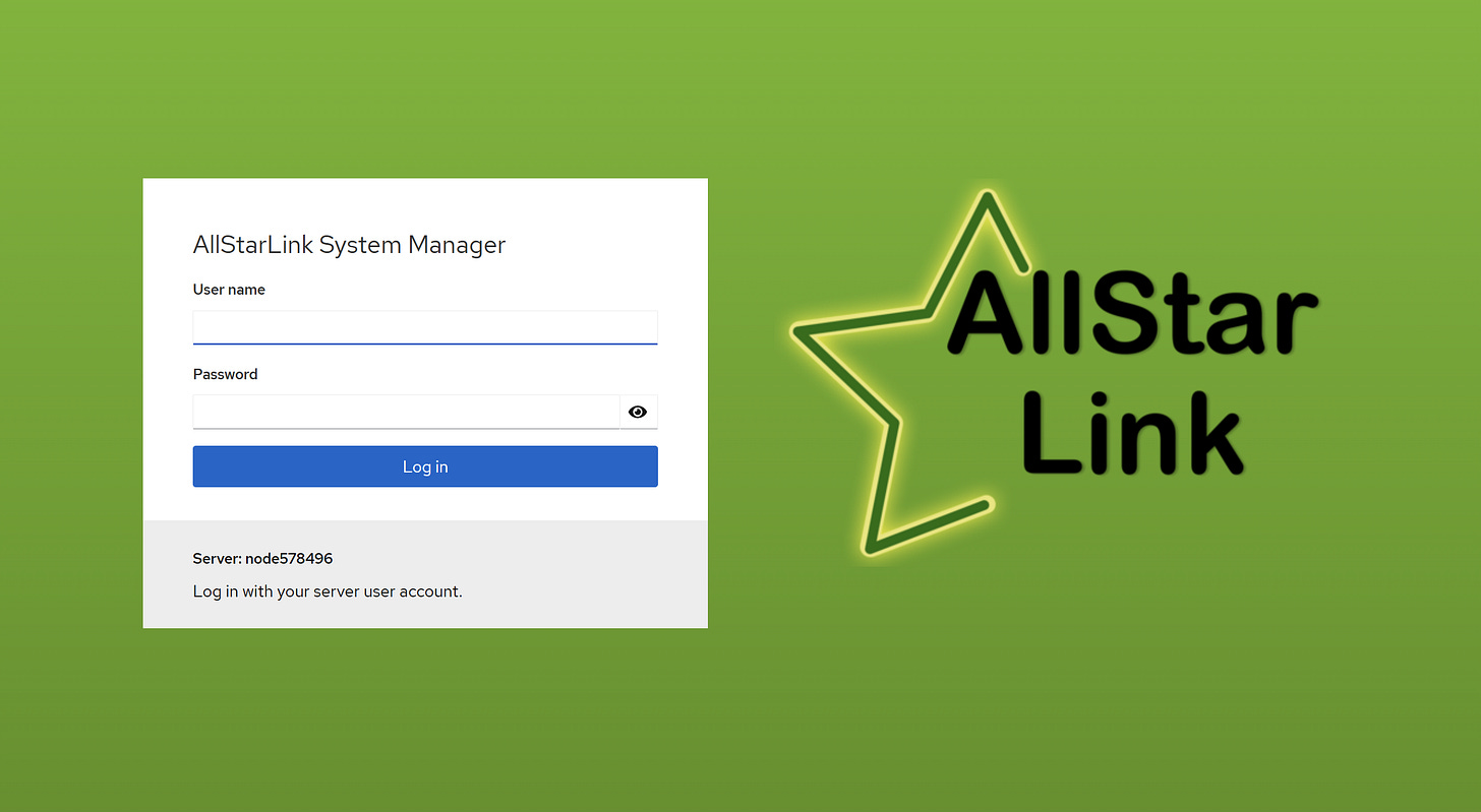 Cockpit login screen