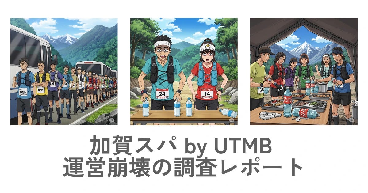 瀬戸際のレース：2025年 Kaga Spa Trail Endurance 100 by UTMB における運営破綻に関するレポート
