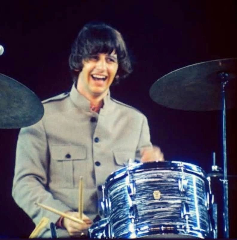 They loom large in his legend..." - Ringo's drums