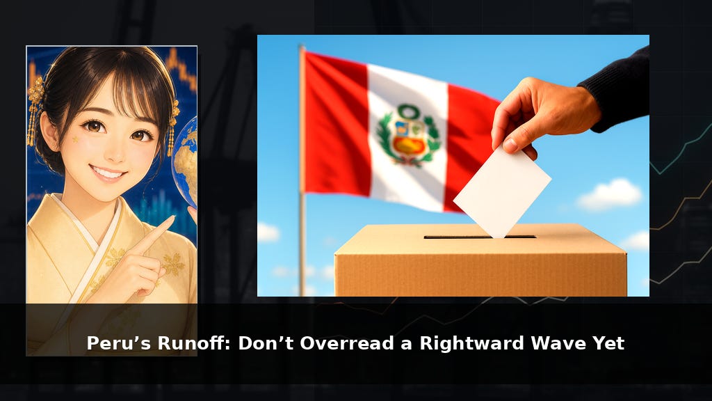 Peru’s Runoff: Don’t Overread a Rightward Wave Yet Peru’s Runoff: Don’t Overread a Rightward Wave Yet