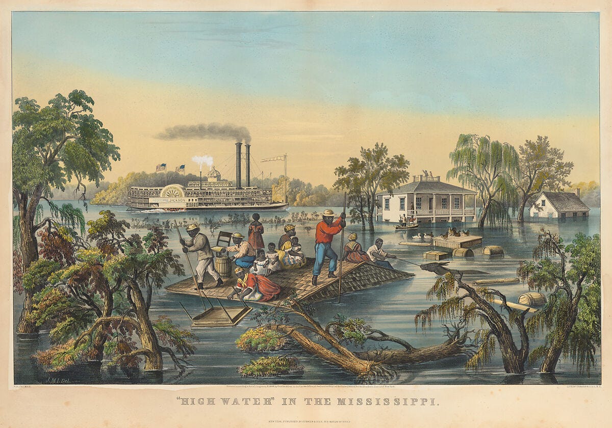 Frances Flora Bond Palmer - "High Water" in the Mississippi - The  Metropolitan Museum of Art