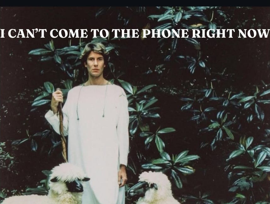 Please Note: I cannot come to the phone right now, I am rebranding.
