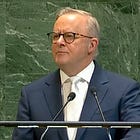 Australia Recognizes Palestinian State, Calls for Middle East Ceasefire at UN Address