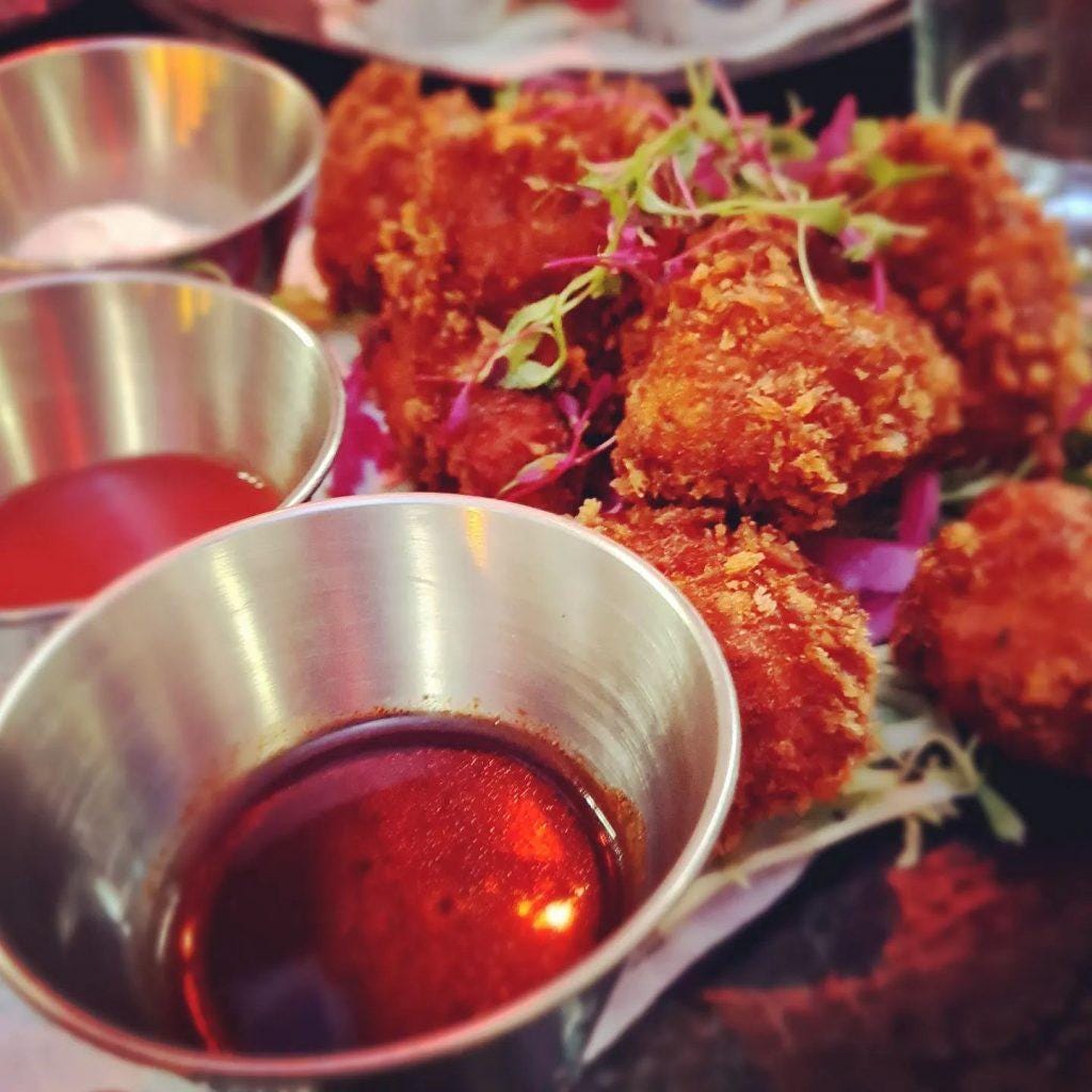 Popcorn cauli bites at Church: Temple of Fun