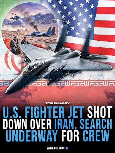 A U.S. F-15E Strike Eagle was shot down over Iran on April 3, 2026, triggering an urgent rescue mission after both crew members ejected safely mid-conflict escalation ⚠️✈️ One crew member was A U.S. F-15E Strike Eagle was shot down over Iran on April 3, 2026, triggering an urgent rescue mission after both crew members ejected safely mid-conflict escalation ⚠️✈️ One crew member was