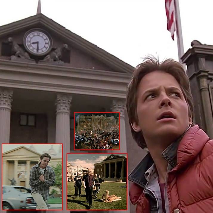 Po lewej Jim Carrey, obok zespół The Offspring, a nad nim kadr z "Ucieczki z Los Angeles"