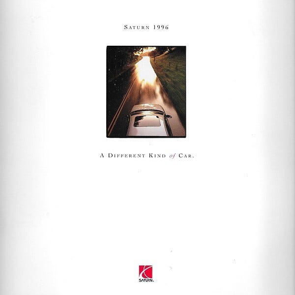 1996 SATURN full line DELUXE sales brochure catalog US 96 SC SL SW - Picture 2 of 2