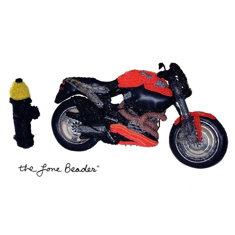 beaded beadwork Buell x-1 Lightning motorcycle bead embroidery fiber art replica vehicle etsy thelonebeader beaded beadwork Buell x-1 Lightning motorcycle bead embroidery fiber art replica vehicle etsy thelonebeader