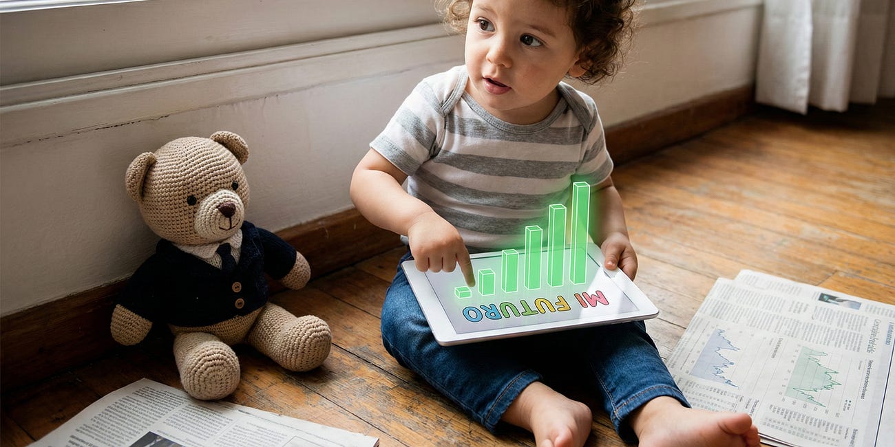 Por qué he abierto una cuenta en Indexa Capital a mi hija recién nacida (y no una cuenta de ahorro infantil)