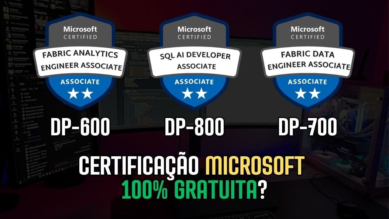 A Microsoft está dando voucher gratuito para certificação e você ainda não sabe disso?
