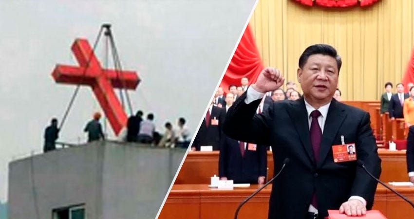 Perseguição Religiosa: Regime Comunista Chinês substitui imagens de Jesus e Virgem Maria por Xi Jinping