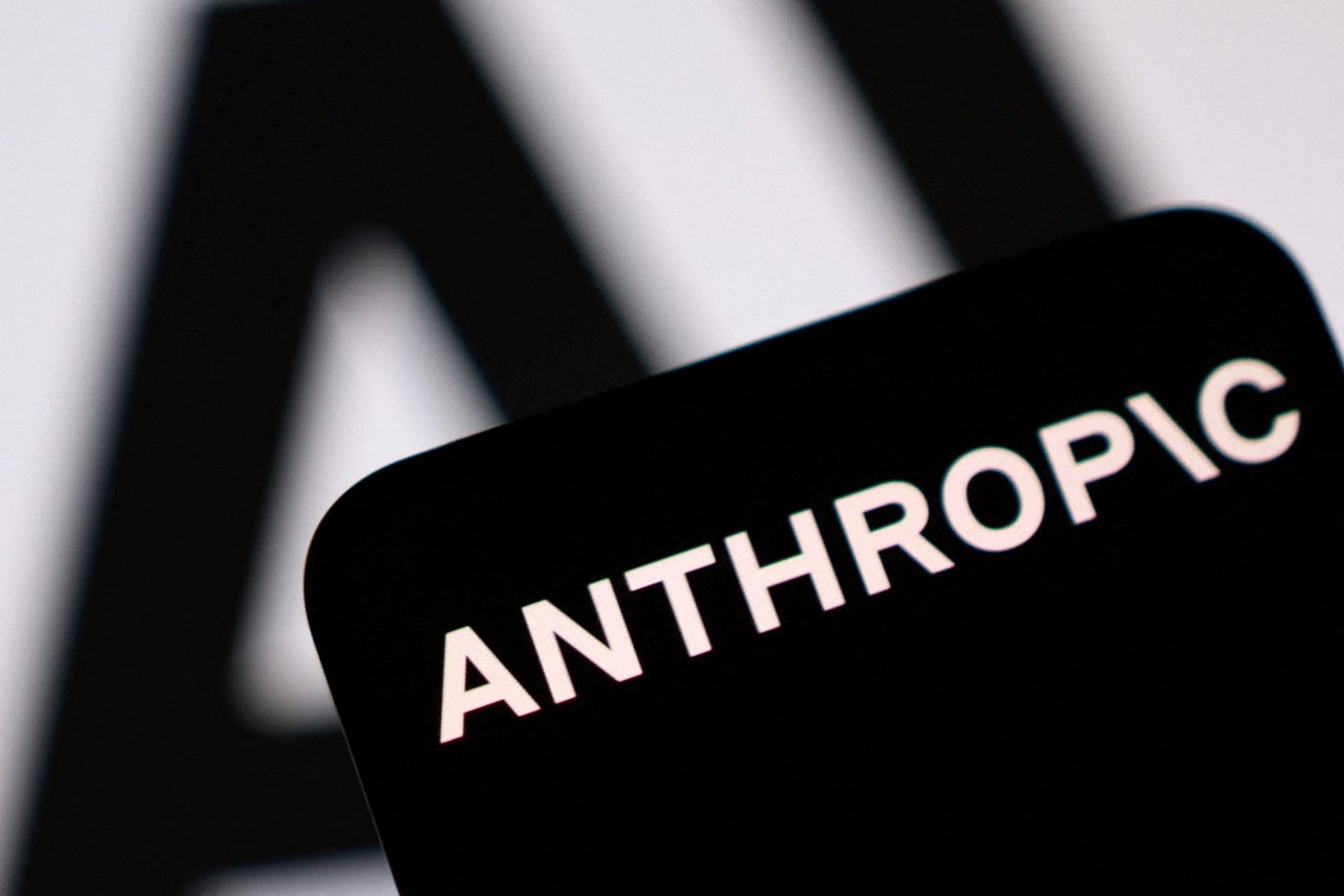 Illustration shows Anthropic logo Illustration shows Anthropic logo