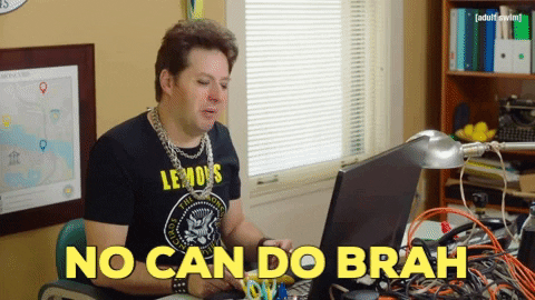 Sorry No Can Do GIF by Adult Swim