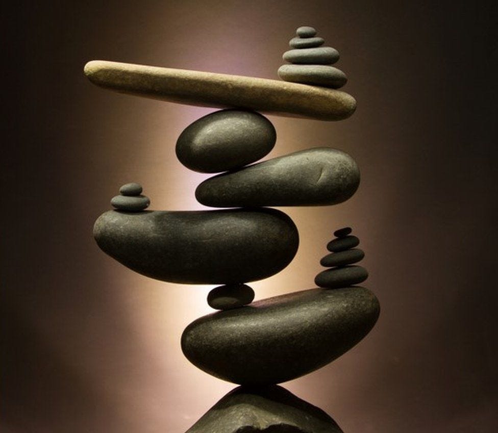 Stone balancing: Using a challenge against physics to defy depression - BBC  News