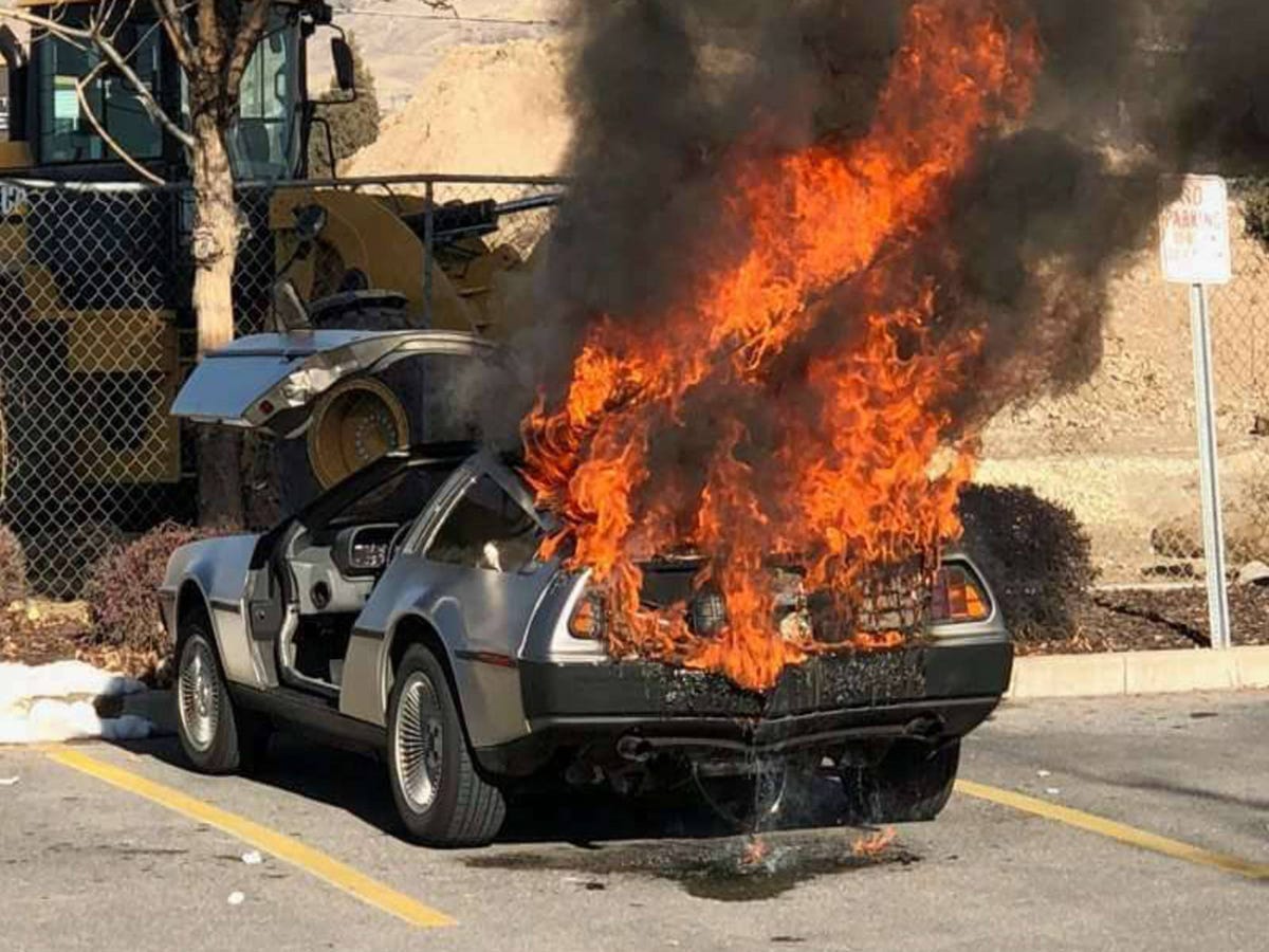 DeLorean down: This DMC-12 blaze is a pop culture tragedy DeLorean down: This DMC-12 blaze is a pop culture tragedy