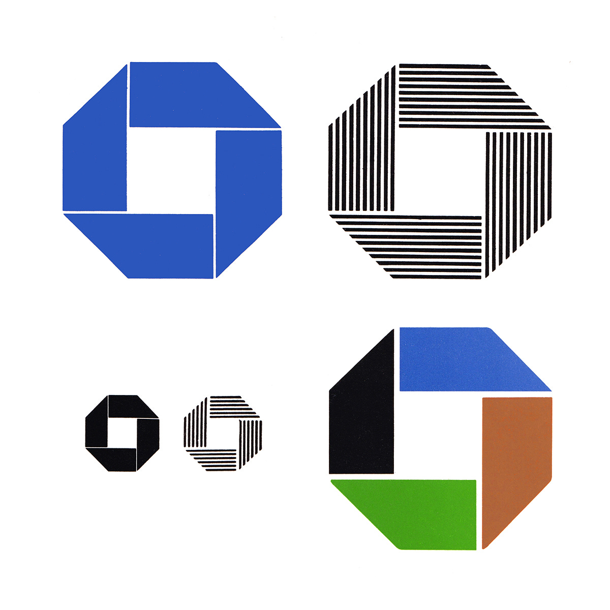 Brownjohn, Chermayeff & Geismar's 1960 logo for Chase Manhattan