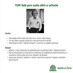 TOP lidé pro naše děti a učitele