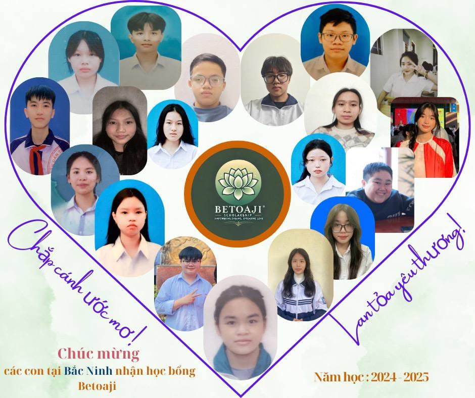 Có thể là hình ảnh về 18 người, trái tim và văn bản