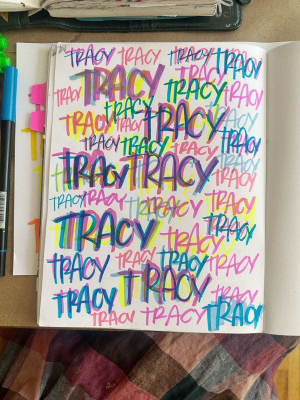 This may contain: an open notebook with colorful writing on it This may contain: an open notebook with colorful writing on it