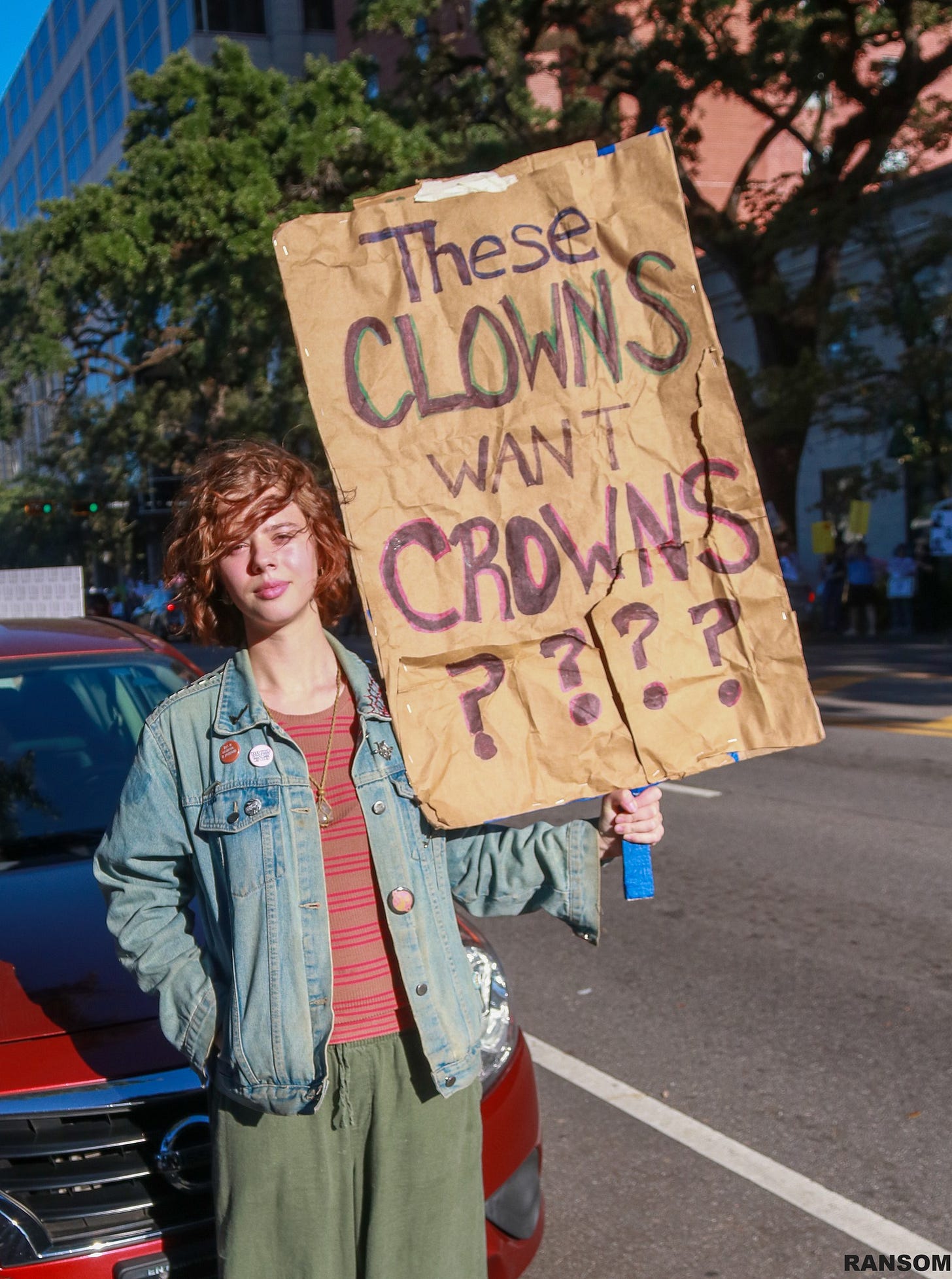 May be an image of text that says 'CLOWNS These CRDWNS WANT ???? SOM'