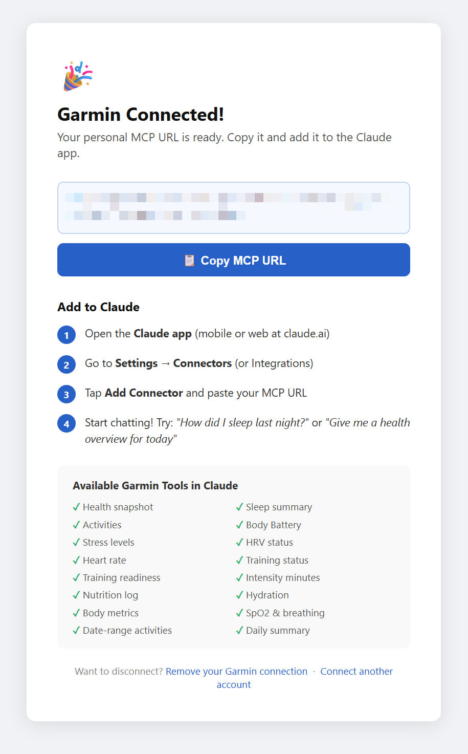 Garmin Stack Announcing Garmin Chat Connector: Talk to Your Garmin Data on Mobile ...